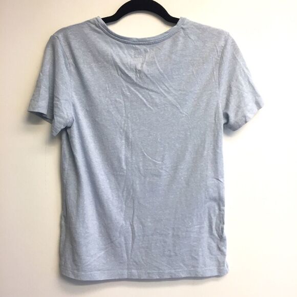 ROOTS Canada Short Sleeve T-Shirt Patchwork Maple Leaf Blue S - Picture 4 of 7